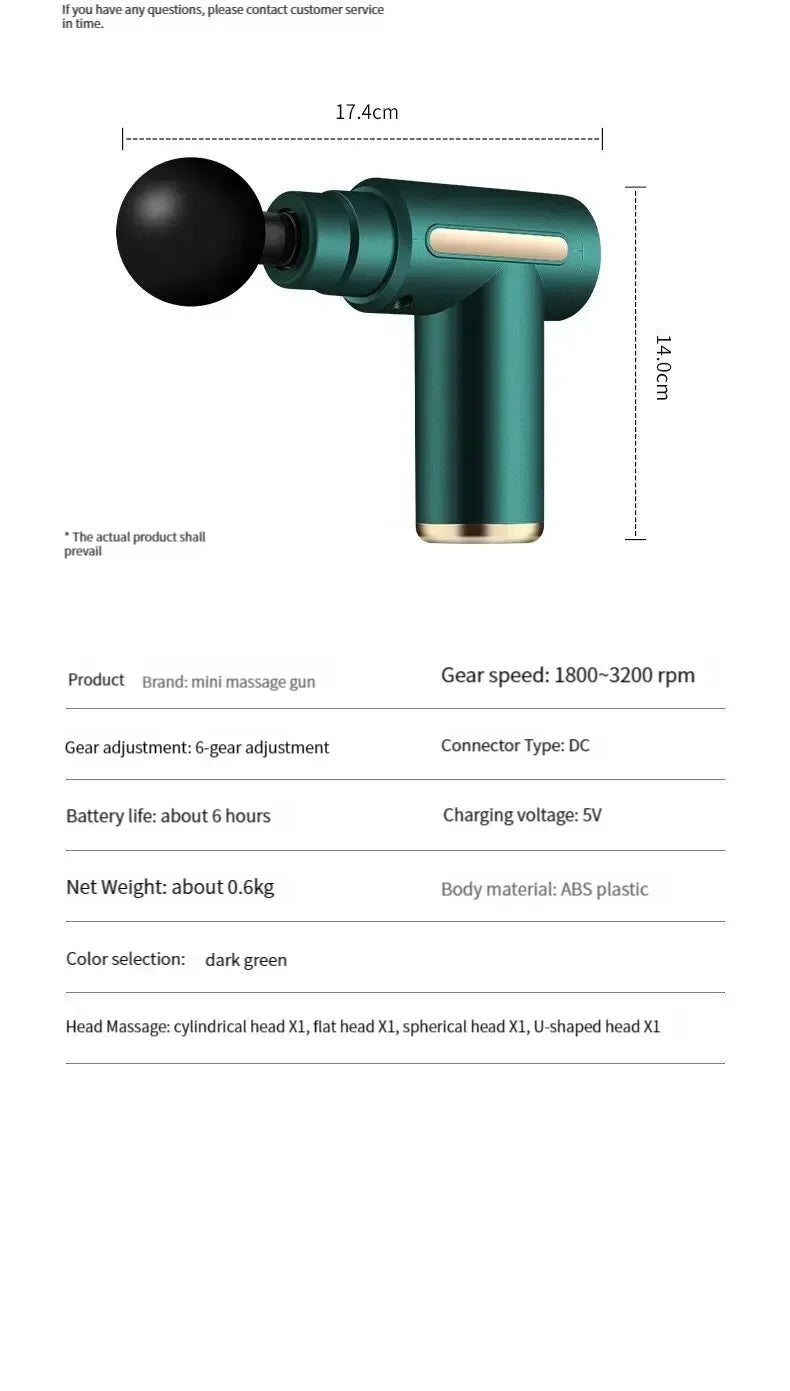 Portable massage gun